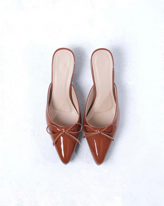 Blair Kitten Heels in Toffee