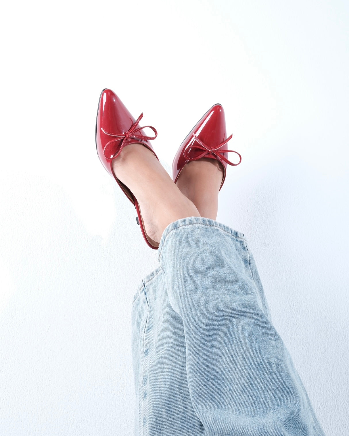 Blair Kitten Heels in Cherry